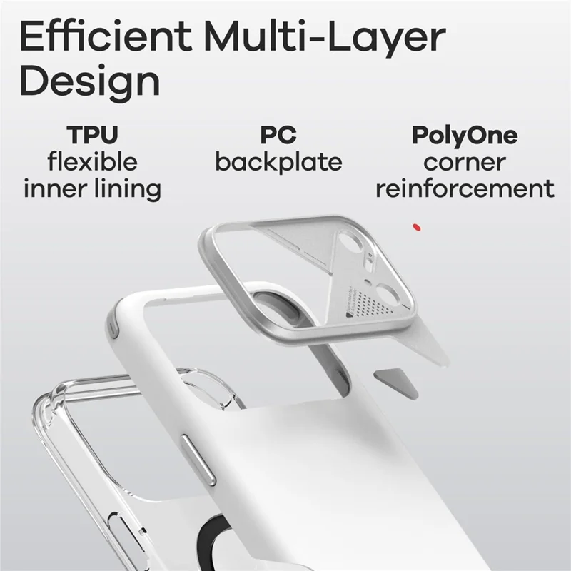 AULUMU A17 Für iPhone 17 Pro Max Stoßfester Magnetischer Case PC + TPU Handyhülle mit Aluminiumlegierter Kameraabdeckung – Schwarz