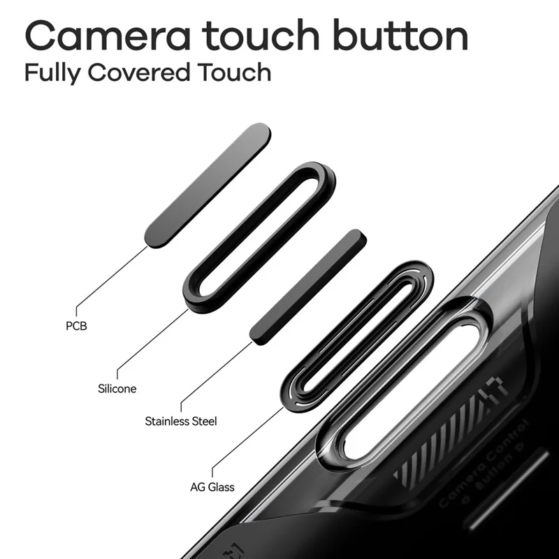 AULUMU A17 Für iPhone 17 Pro Max Stoßfester Magnetischer Case PC + TPU Handyhülle mit Aluminiumlegierter Kameraabdeckung – Schwarz