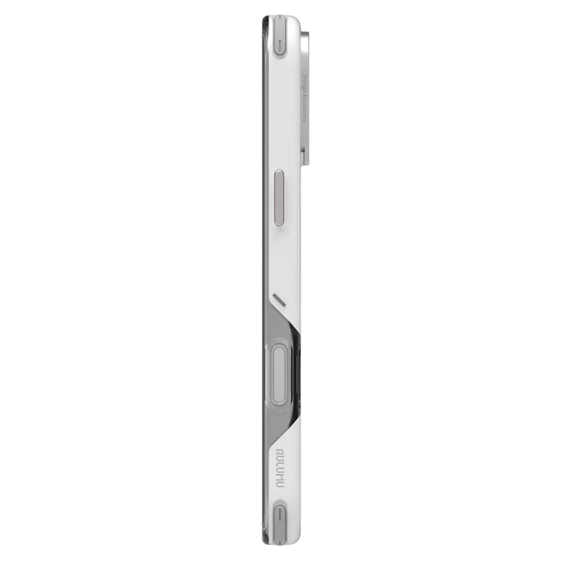 AULUMU A17 For iPhone 16 Pro Max Shockproof Case PC + TPU Phone Cover with Aluminum Alloy Camera Frame - White
