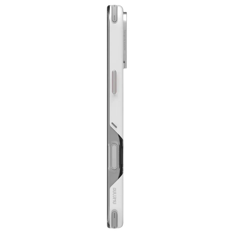 AULUMU A17 For iPhone 16 Pro Shockproof Case PC + TPU Phone Cover with Aluminum Alloy Camera Frame - White
