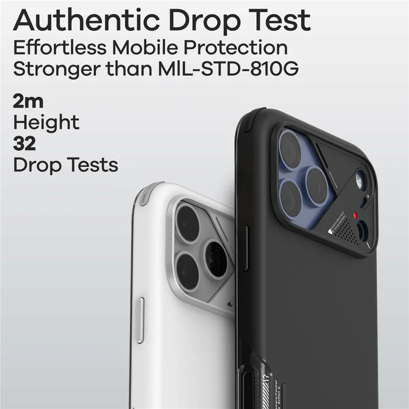 AULUMU A17 For iPhone 17 Pro Shockproof Case PC + TPU Phone Cover with Aluminum Alloy Camera Frame - Black