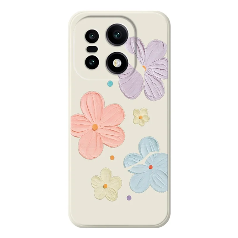 För OnePlus 15 5G-skåll, tryckt mönster i fyra färger, raka kanter, TPU-bakdel till telefonen - beige