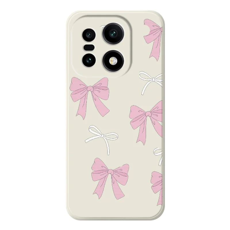 För OnePlus 15 5G-skåll Rosa prickar mönstertryckck Raka kanter TPU mobil baksida - Beige
