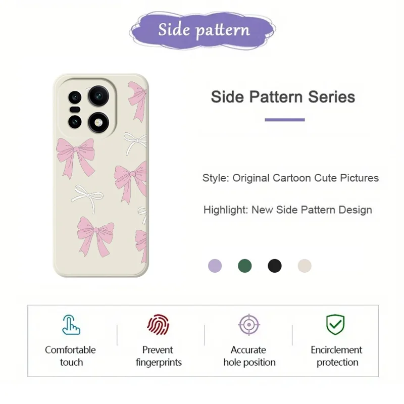 För OnePlus 15 5G-skåll Rosa prickar mönstertryckck Raka kanter TPU mobil baksida - Beige