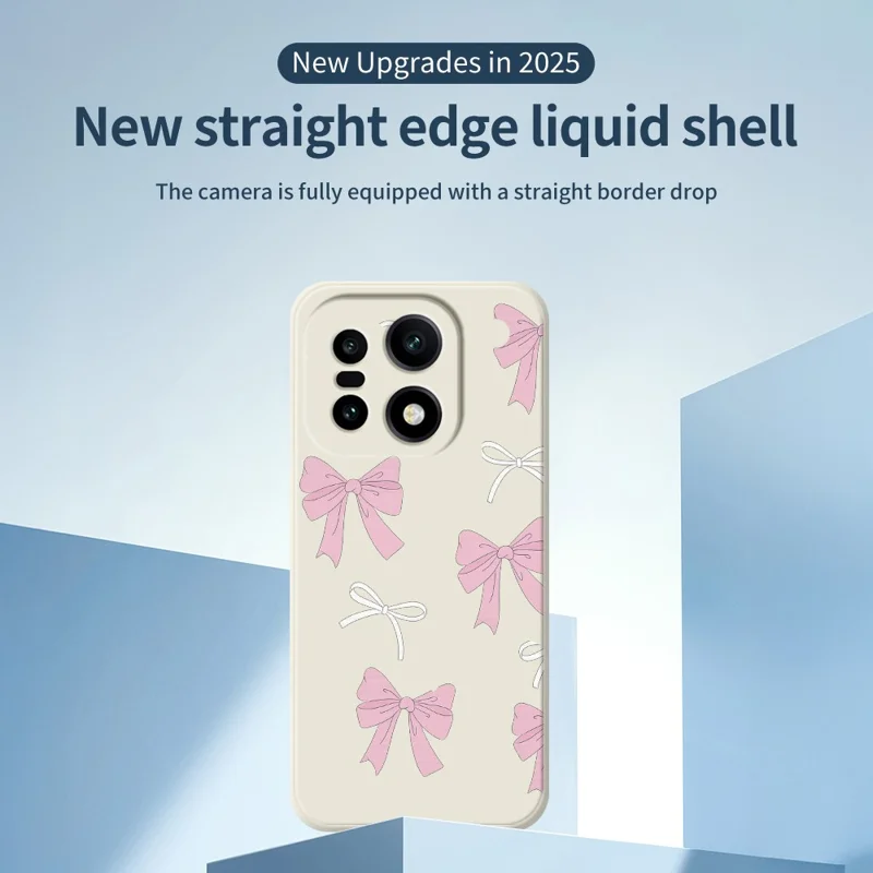 För OnePlus 15 5G-skåll Rosa prickar mönstertryckck Raka kanter TPU mobil baksida - Beige