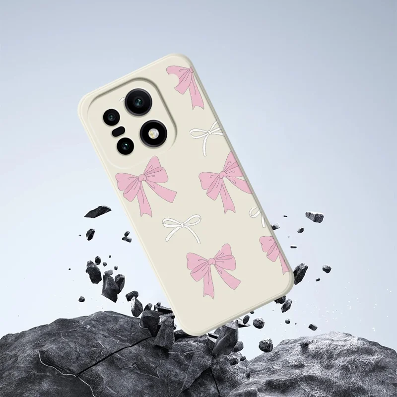 För OnePlus 15 5G-skåll Rosa prickar mönstertryckck Raka kanter TPU mobil baksida - Beige