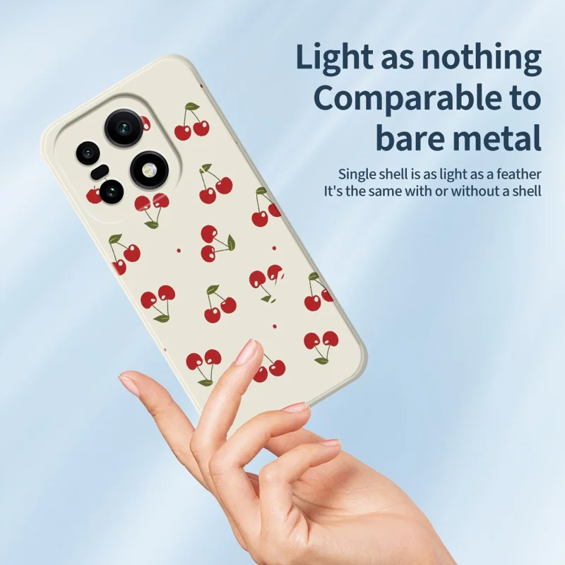 För OnePlus 15 5G-fodral Med vitmönstrad tryckt rät kant TPU mobilhörsel - Beige