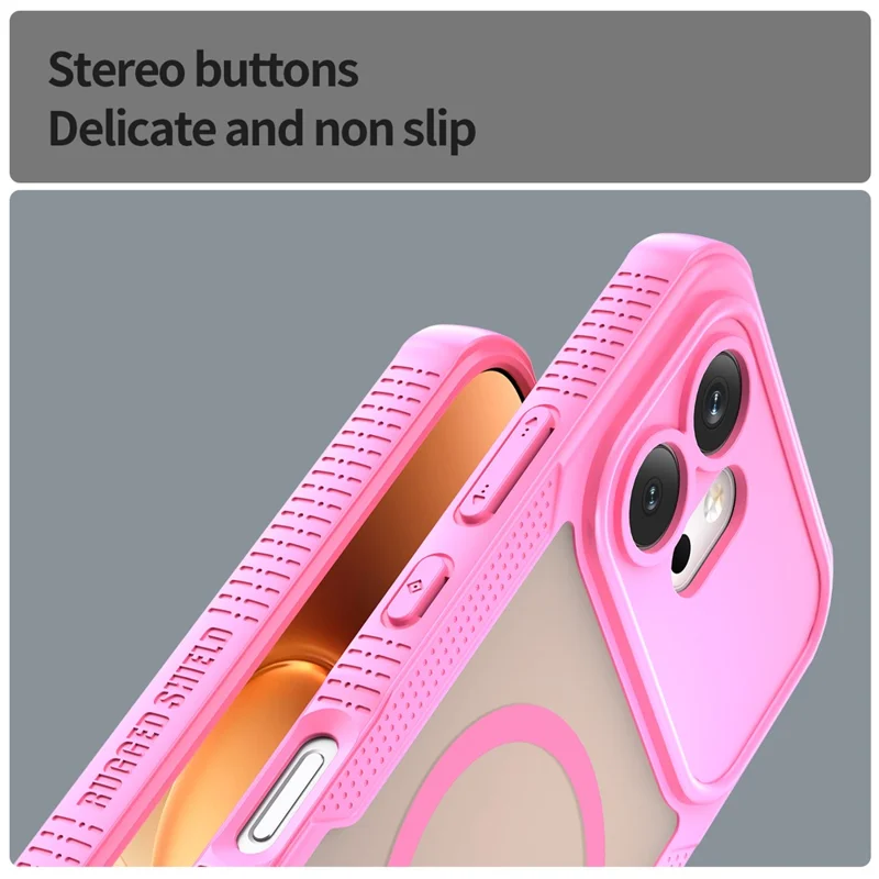 Funda magnética para Honor 600 5G, carcasa trasera de teléfono TPU + PC - Rosa