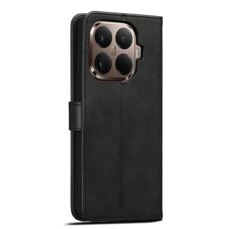 LC.IMEEKE for Xiaomi 17T Case Wallet Calf Texture Leather Phone Cover - Black