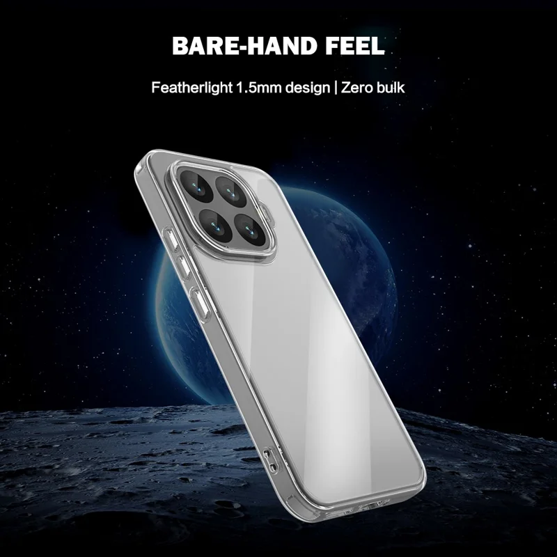 LEREACH TOC Series for Xiaomi 17T Pro Case TPU + Acrylic Phone Cover - Transparent