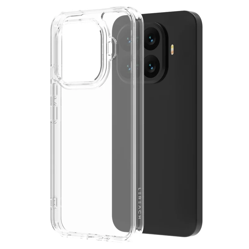 LEREACH TOC Series for Xiaomi 17T Pro Case TPU + Acrylic Phone Cover - Transparent