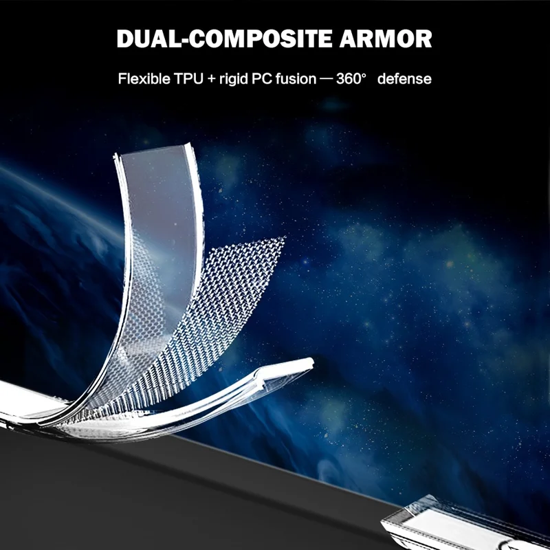 LEREACH TOC Series for Xiaomi 17T Pro Case TPU + Acrylic Phone Cover - Transparent