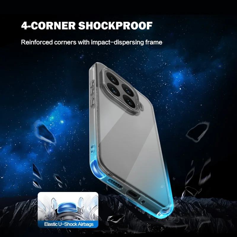 LEREACH TOC Series for Xiaomi 17T Pro Case TPU + Acrylic Phone Cover - Transparent