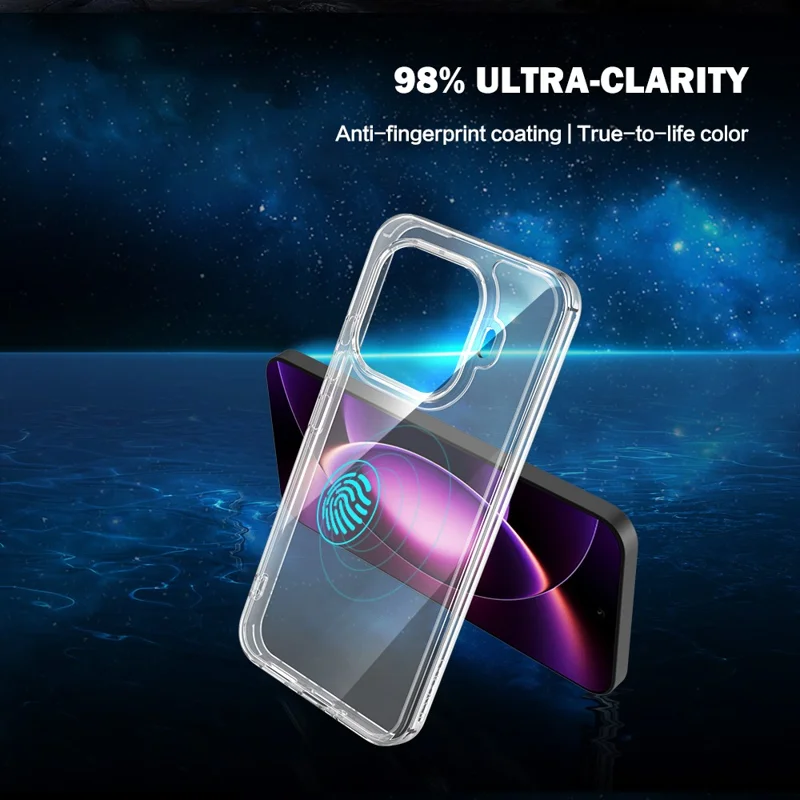 LEREACH TOC Series for Xiaomi 17T Pro Case TPU + Acrylic Phone Cover - Transparent