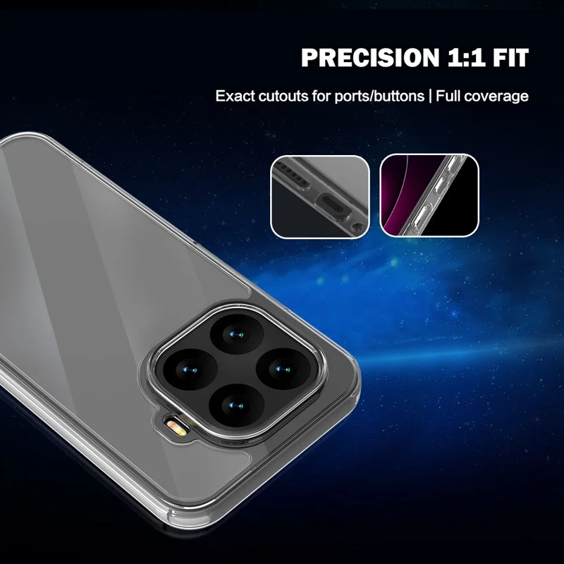 LEREACH TOC Series for Xiaomi 17T Pro Case TPU + Acrylic Phone Cover - Transparent