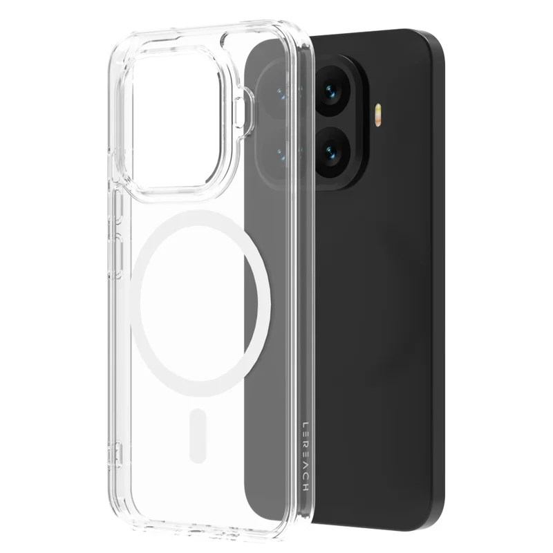 LEREACH TOC Series for Xiaomi 17T Pro Magnetic Case TPU + Acrylic Phone Cover - Transparent