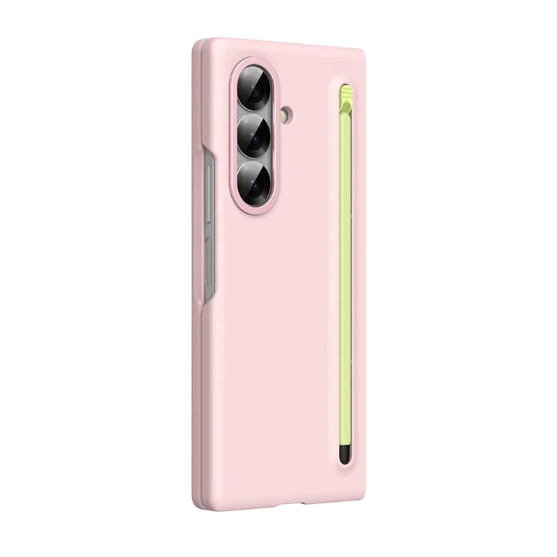 For Samsung Galaxy Z Fold8 Case Hard PC Protective Shockproof Phone Cover with Stylus - Pink