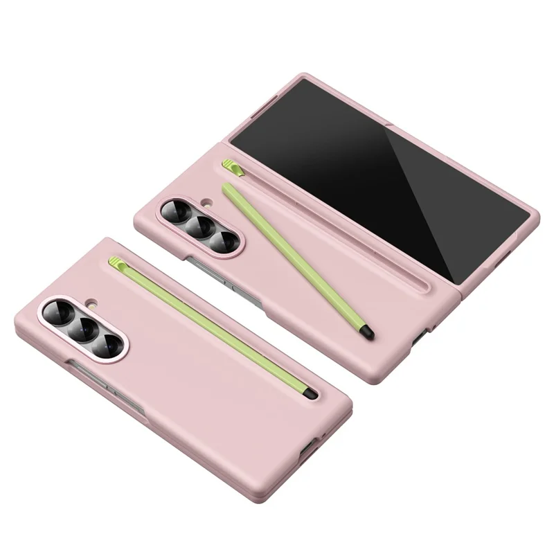 For Samsung Galaxy Z Fold8 Case Hard PC Protective Shockproof Phone Cover with Stylus - Pink