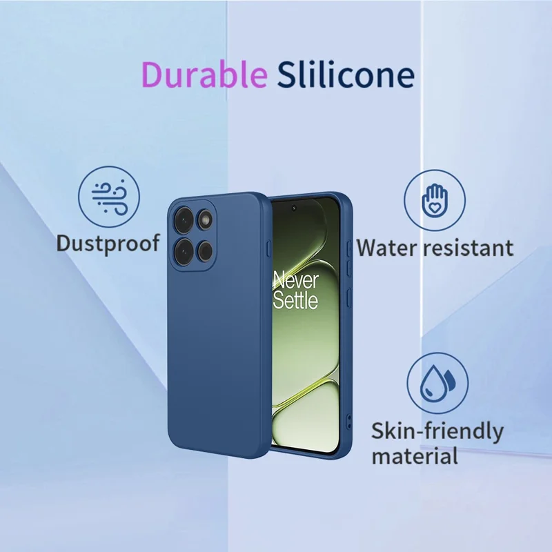 Für OnePlus Nord 6 5G / Turbo 6V 5G Hülle, flüssiges Silikon-Gefühl, weiche TPU-Schutzhülle - Blau