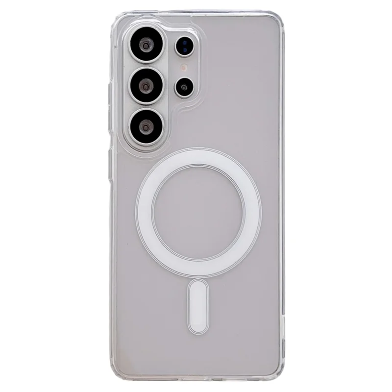 For Samsung Galaxy S26 Ultra Magnetic Case Slim Soft TPU Crystal Clear Phone Cover - Transparent