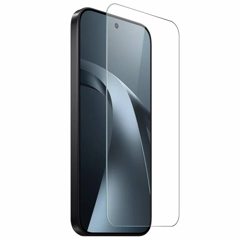 NORTHJO For Xiaomi 17T Case Soft TPU Clear Phone Cover with Tempered Glass Screen Protector - Transparent