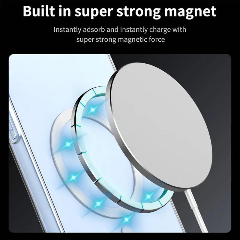 For Xiaomi 17T Magnetic Case Shockproof Four Corners PC + TPU Phone Cover - Transparent