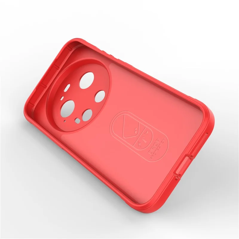 For Xiaomi 17 Ultra 5G Phone Case Anti-Drop Soft TPU Rugged Back Cover - Red