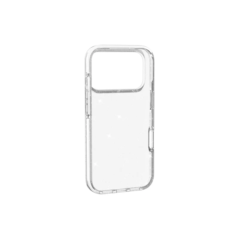 For iPhone 18 Pro Max Glitter Case PC Back TPU+TPE Frame Bling Sparkle Shockproof Cover