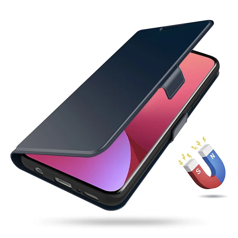 Für OnePlus Nord CE6 Lite 5G Hülle Stoßfest TPU Innenschale Ledertelefonhülle mit Kartensteckplatz - Blau