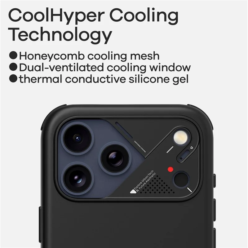 AULUMU A17 for iPhone 17 Pro Max Magnetic Case Biodegradable Vegan Leather + PC Phone Cover - Black
