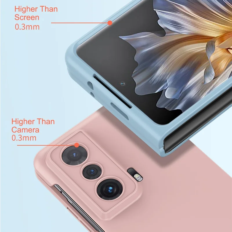 Pour Honor Magic Vs 5G Skin-touch Feeling Protective Base, Anti-scratch Hard PC Phone Protector Cover - Rose