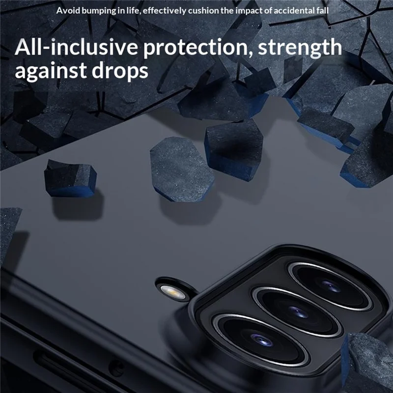 For Samsung Galaxy Z Fold8 Ultra Case Skin-Touch Texture Hard PC Folding Phone Cover - Black