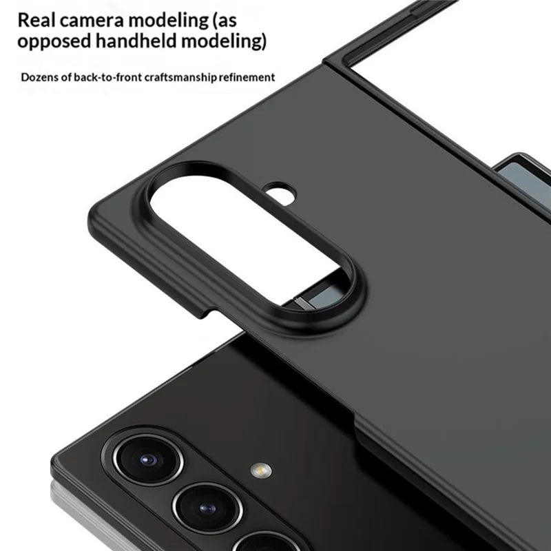 For Samsung Galaxy Z Fold8 Ultra Case Skin-Touch Texture Hard PC Folding Phone Cover - Black