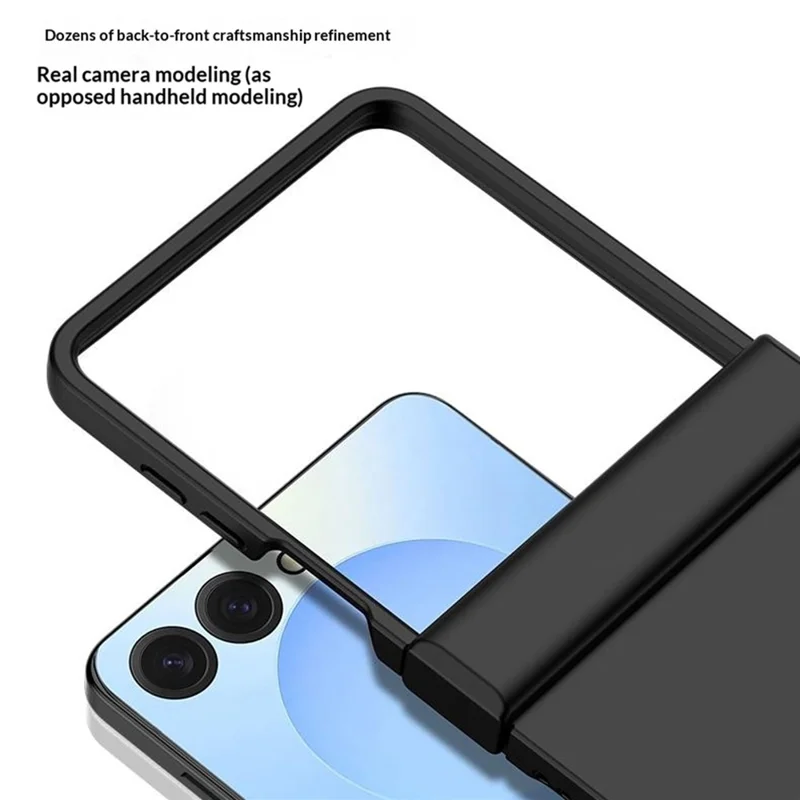 Capa para Telemóvel PC com Sensação ao Toque para Samsung Galaxy Z Flip8 com Proteção de Dobradiça - Verde Claro