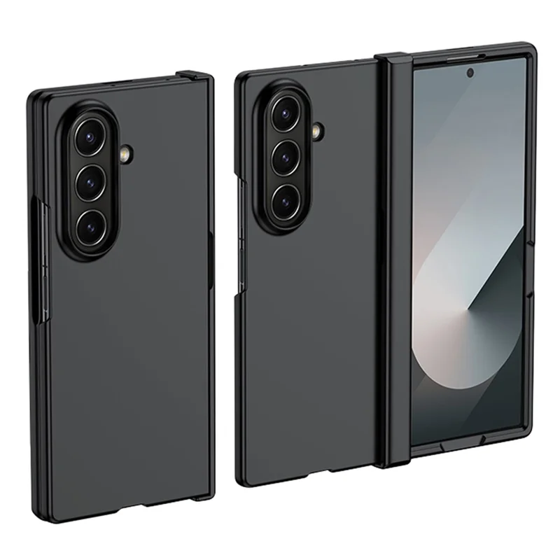 For Samsung Galaxy Z Fold8 Ultra Case Skin Feel PC Phone Cover with Hinge Protection - Black