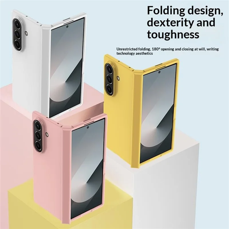 For Samsung Galaxy Z Fold8 Ultra Case Skin Feel PC Phone Cover with Hinge Protection - Black