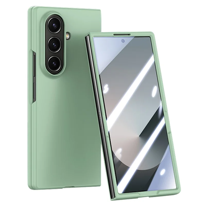 Til Samsung Galaxy Z Fold8 Case Stort Vindue Hård PC Telefonbeskytter med Skærmfilm - Lyserød