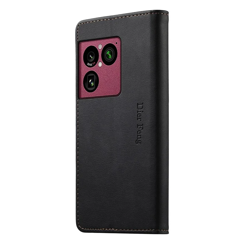 DIERFENG DF-019 для Sony Xperia 1 VIII Кожаный бумажник-чехол с магнитной откидной крышкой, с кармашками для карт, защитой от RFID - Черный