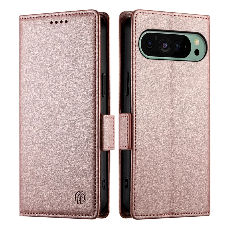 For Google Pixel 11  /  11 Pro Stand Case PU Leather Wallet Phone Cover - Rose Gold
