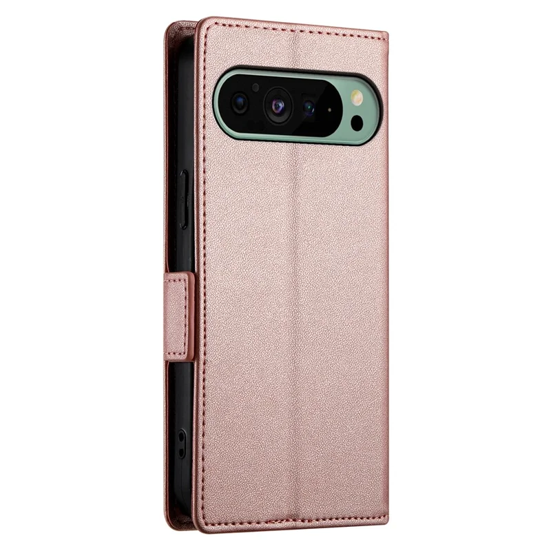 For Google Pixel 11  /  11 Pro Stand Case PU Leather Wallet Phone Cover - Rose Gold