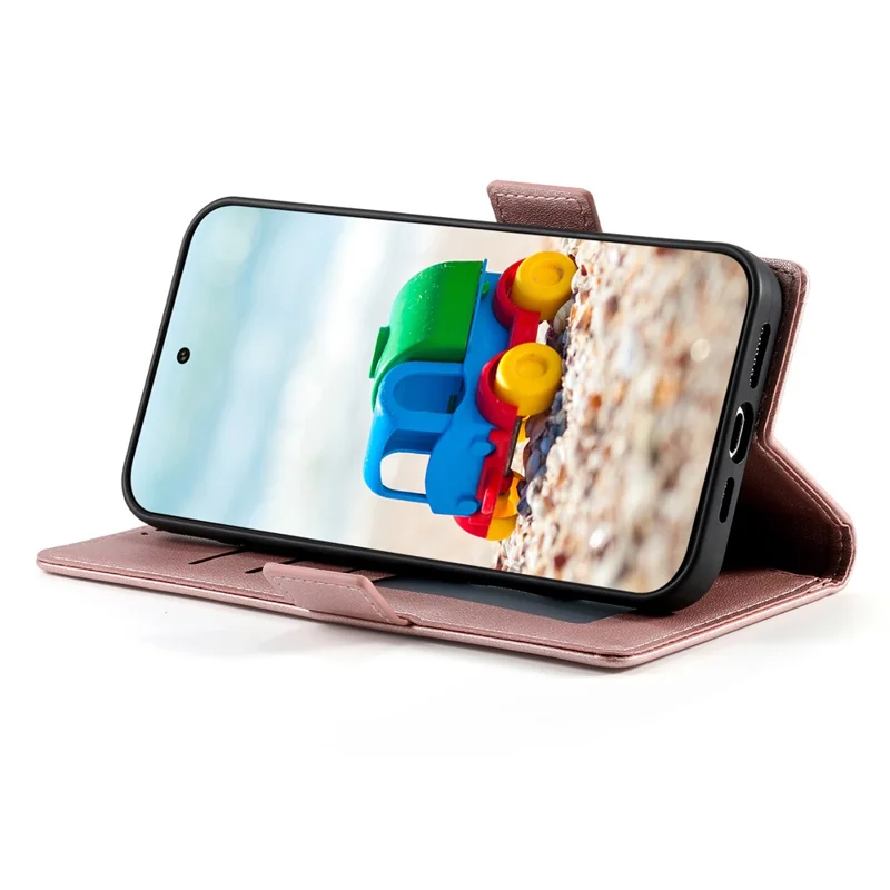 For Google Pixel 11  /  11 Pro Stand Case PU Leather Wallet Phone Cover - Rose Gold