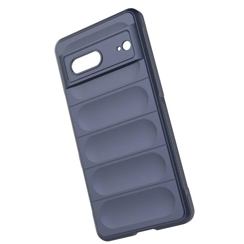 For Google Pixel 7 5G Drop-proof Smartphone Back Cover Flexible TPU Protective Phone Case - Dark Blue