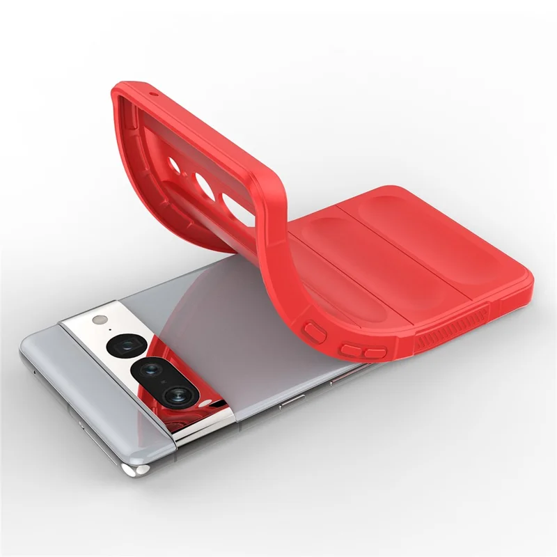 Anti-drop Phone Case For Google Pixel 7 Pro 5G Soft TPU Impact-Resistant Smartphone Back Cover - Red