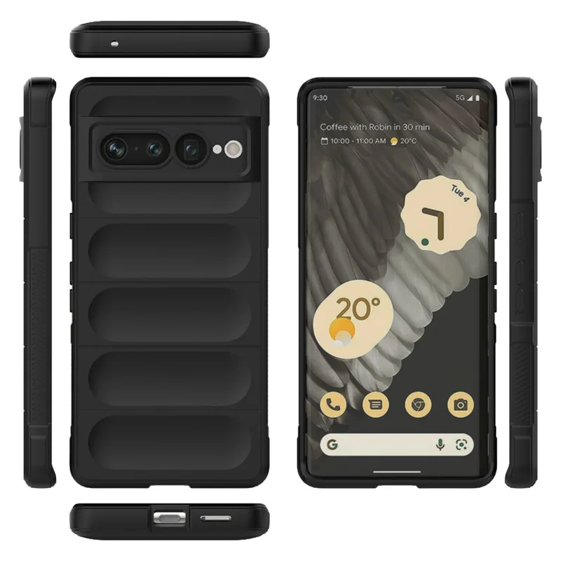Funda protectora para teléfono Anti-drop para Google Pixel 7 Pro 5G, de TPU suave y resistente al impacto, cubierta posterior para smartphone - Blanco