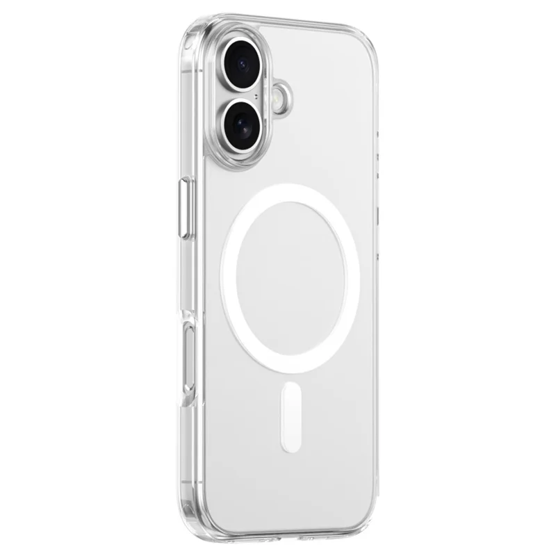 ZGA voor iPhone 17 Magnetisch Hoesje Kristalhelder PC TPU Krasbestendig Telefoontoestel - Transparant