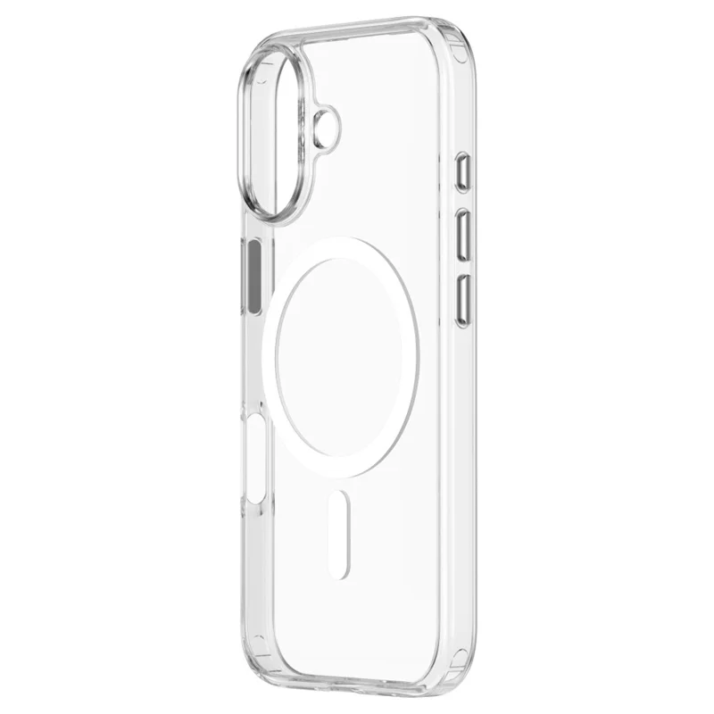ZGA voor iPhone 17 Magnetisch Hoesje Kristalhelder PC TPU Krasbestendig Telefoontoestel - Transparant