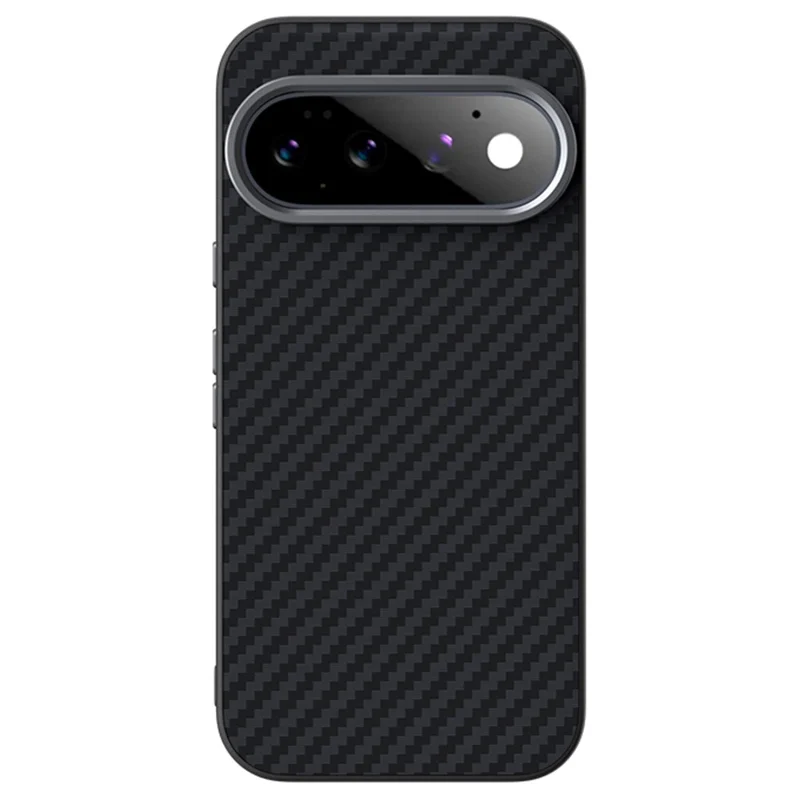 ABEEL för Google Pixel 11 / Pixel 11 Pro Magnetisk Skal med Kolfiberstruktur Telefonbakdäck - Svart