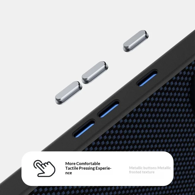ABEEL för Google Pixel 11 / Pixel 11 Pro Magnetisk Fodral Tryckt PC TPU Aluminiumlegering Läder Mobilhölje - Svart