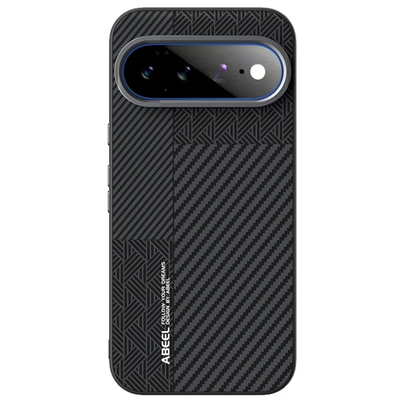 ABEEL til Google Pixel 11 Pro XL Magnetisk Case PC + TPU + Aluminiumlegering + PU Læder Slank Telefon Bagdæksel - Struktur 3