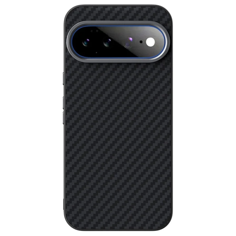 ABEEL för Google Pixel 11 Pro XL magnetiskt fodral med kolfiberstruktur, svart mobilskal
